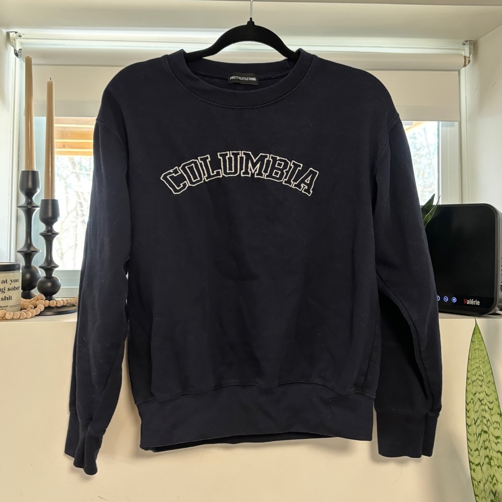 Pretty Little Thing Columbia Crewneck